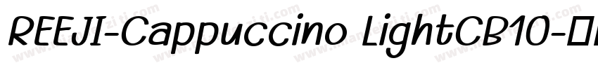 REEJI-Cappuccino LightCB10字体转换